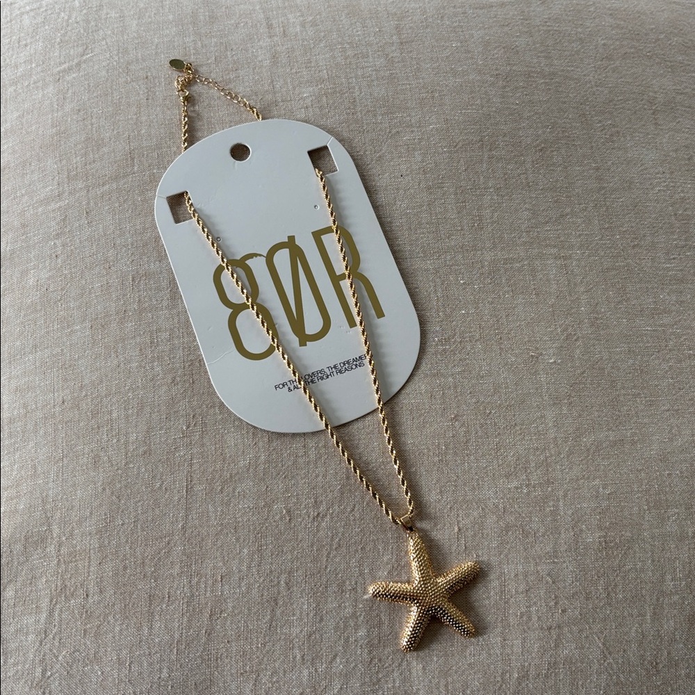 8 Other Reasons Gold Starfish Necklace